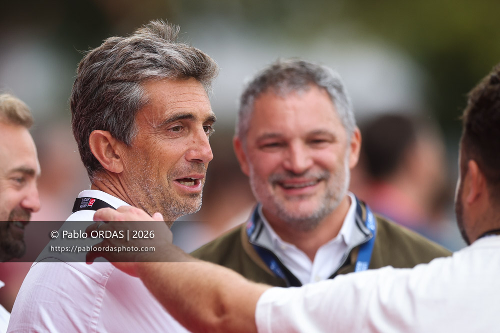 Yann Roubert, lors du match de Pro D2 entre le Biarritz olympique et Nissa Rugby, le 27 août 2026 au stade Aguiléra de Biarritz, France (Photo Pablo ORDAS)