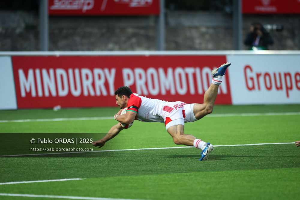 Lukas Doyhenard, lors du match de Pro D2 entre le Biarritz olympique et Montauban, le 25 septembre 2026 au stade Aguiléra de Biarritz, France (Photo Pablo ORDAS)