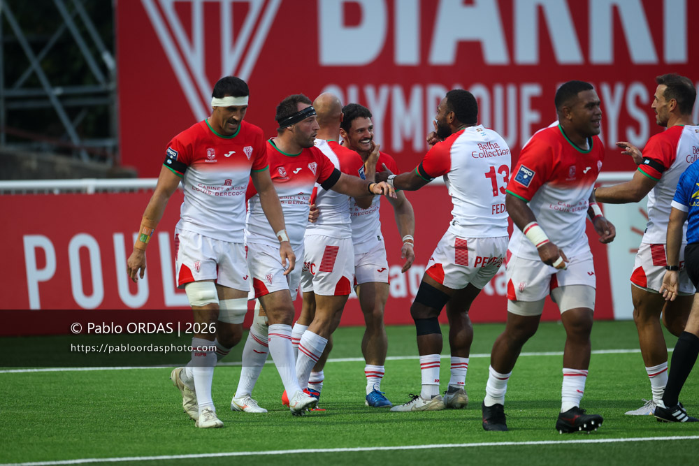 Lukas Doyhenard, lors du match de Pro D2 entre le Biarritz olympique et Montauban, le 25 septembre 2026 au stade Aguiléra de Biarritz, France (Photo Pablo ORDAS)