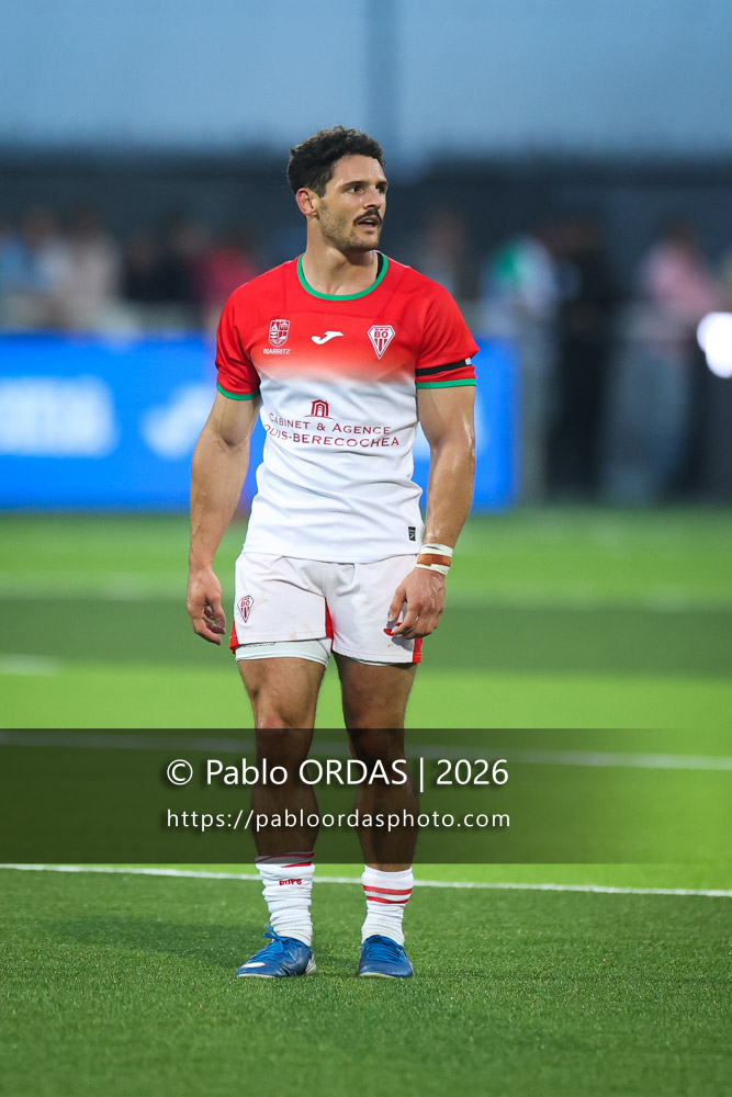 Lukas Doyhenard, lors du match de Pro D2 entre le Biarritz olympique et Montauban, le 25 septembre 2026 au stade Aguiléra de Biarritz, France (Photo Pablo ORDAS)
