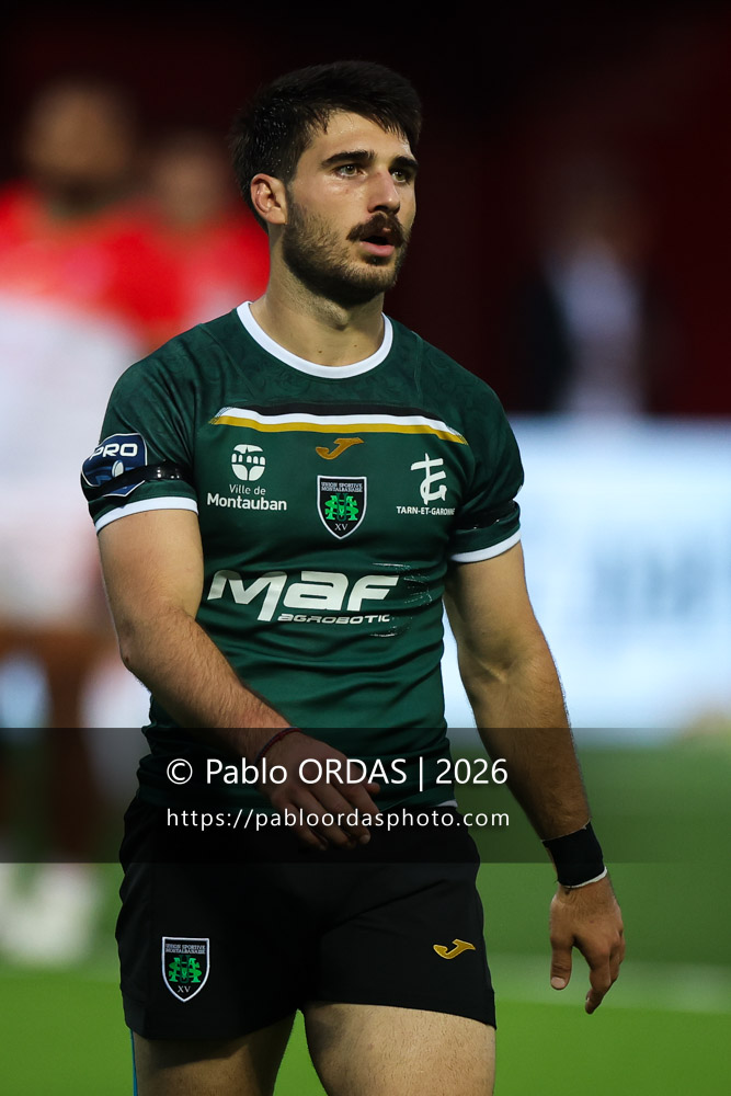 Dachi Papunashvili, lors du match de Pro D2 entre le Biarritz olympique et Montauban, le 25 septembre 2026 au stade Aguiléra de Biarritz, France (Photo Pablo ORDAS)