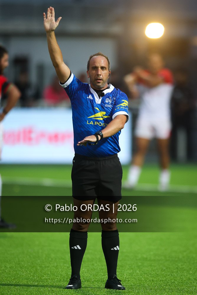 Ludovic Carrillo, lors du match de Pro D2 entre le Biarritz olympique et Montauban, le 25 septembre 2026 au stade Aguiléra de Biarritz, France (Photo Pablo ORDAS)