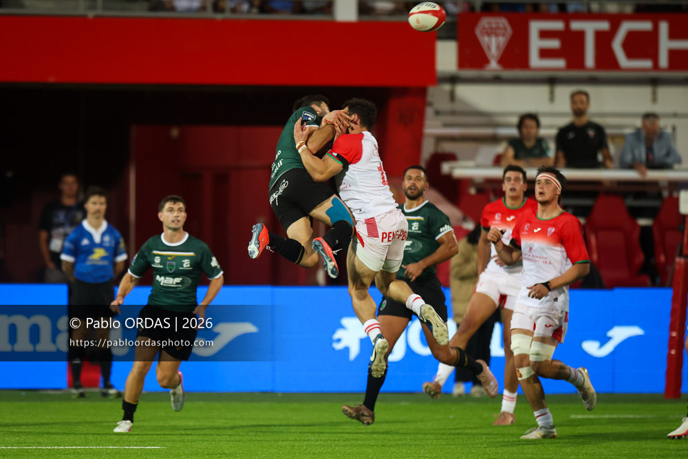 Lukas Doyhenard, lors du match de Pro D2 entre le Biarritz olympique et Montauban, le 25 septembre 2026 au stade Aguiléra de Biarritz, France (Photo Pablo ORDAS)
