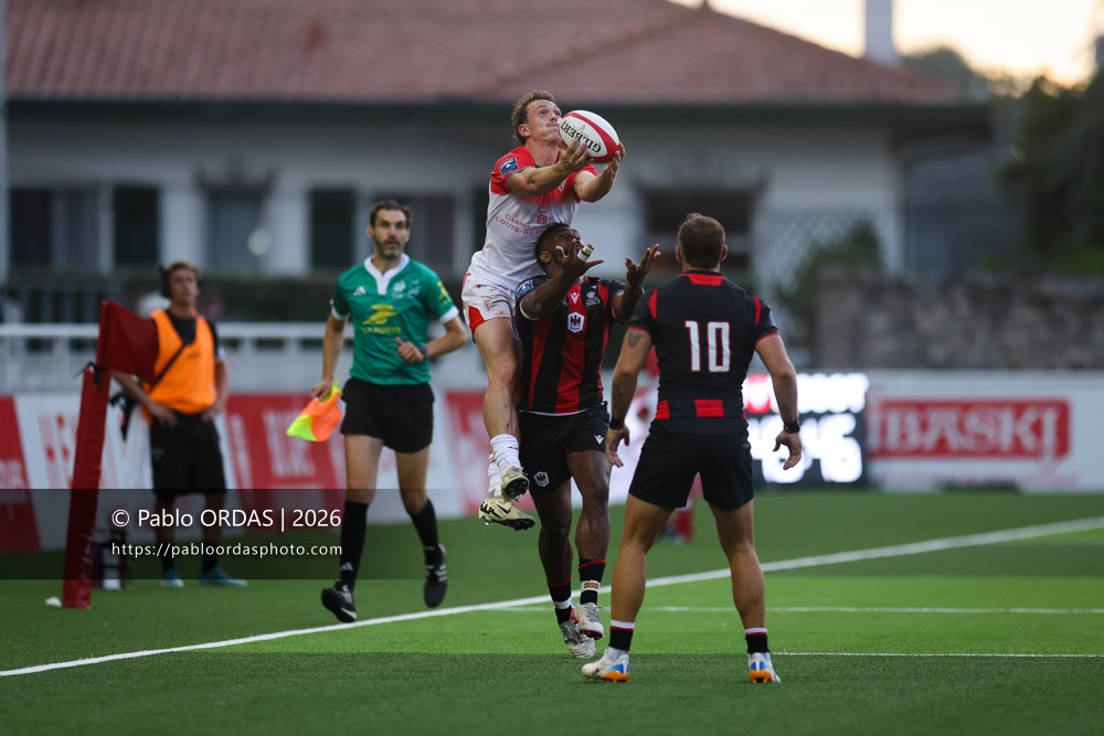 Nicolas Elissondo, lors du match de Pro D2 entre le Biarritz olympique et Nissa Rugby, le 27 août 2026 au stade Aguiléra de Biarritz, France (Photo Pablo ORDAS)