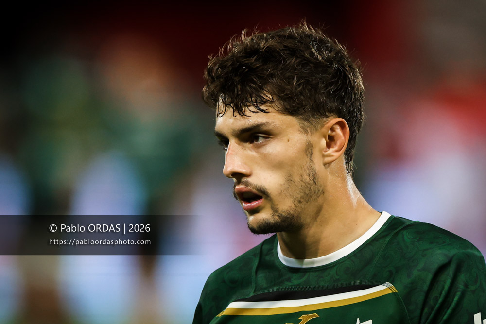 Paul Vallée, lors du match de Pro D2 entre le Biarritz olympique et Montauban, le 25 septembre 2026 au stade Aguiléra de Biarritz, France (Photo Pablo ORDAS)