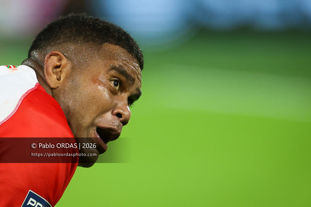 Johnny Dyer, lors du match de Pro D2 entre le Biarritz olympique et Montauban, le 25 septembre 2026 au stade Aguiléra de Biarritz, France (Photo Pablo ORDAS)