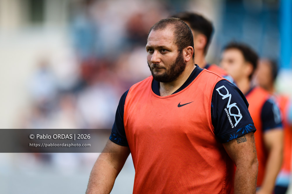 Swan Cormenier, lors du match amical entre l'Aviron bayonnais et le Stade toulousain, le 28 août 2026 au stade Jean Dauger de Bayonne, France (Photo Pablo ORDAS)