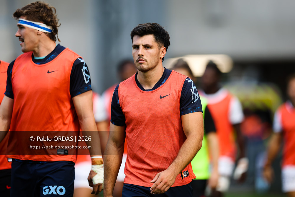 Yohan Orabé, lors du match amical entre l'Aviron bayonnais et le Stade toulousain, le 28 août 2026 au stade Jean Dauger de Bayonne, France (Photo Pablo ORDAS)