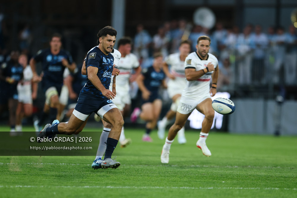 Yohan Orabé, lors du match amical entre l'Aviron bayonnais et le Stade toulousain, le 28 août 2026 au stade Jean Dauger de Bayonne, France (Photo Pablo ORDAS)