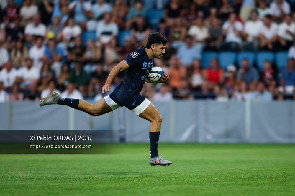 Yohan Orabé, lors du match amical entre l'Aviron bayonnais et le Stade toulousain, le 28 août 2026 au stade Jean Dauger de Bayonne, France (Photo Pablo ORDAS)