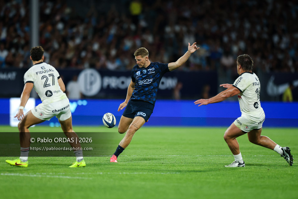 Rob du Preez, lors du match amical entre l'Aviron bayonnais et le Stade toulousain, le 28 août 2026 au stade Jean Dauger de Bayonne, France (Photo Pablo ORDAS)