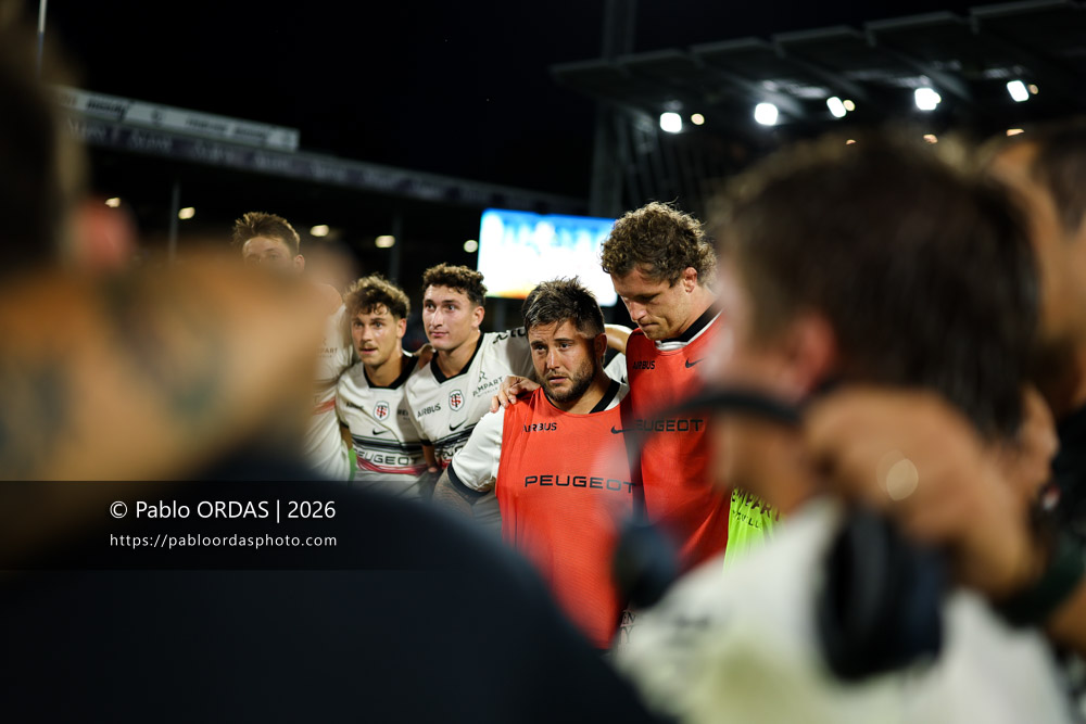 Cyril Baille, lors du match amical entre l'Aviron bayonnais et le Stade toulousain, le 28 août 2026 au stade Jean Dauger de Bayonne, France (Photo Pablo ORDAS)