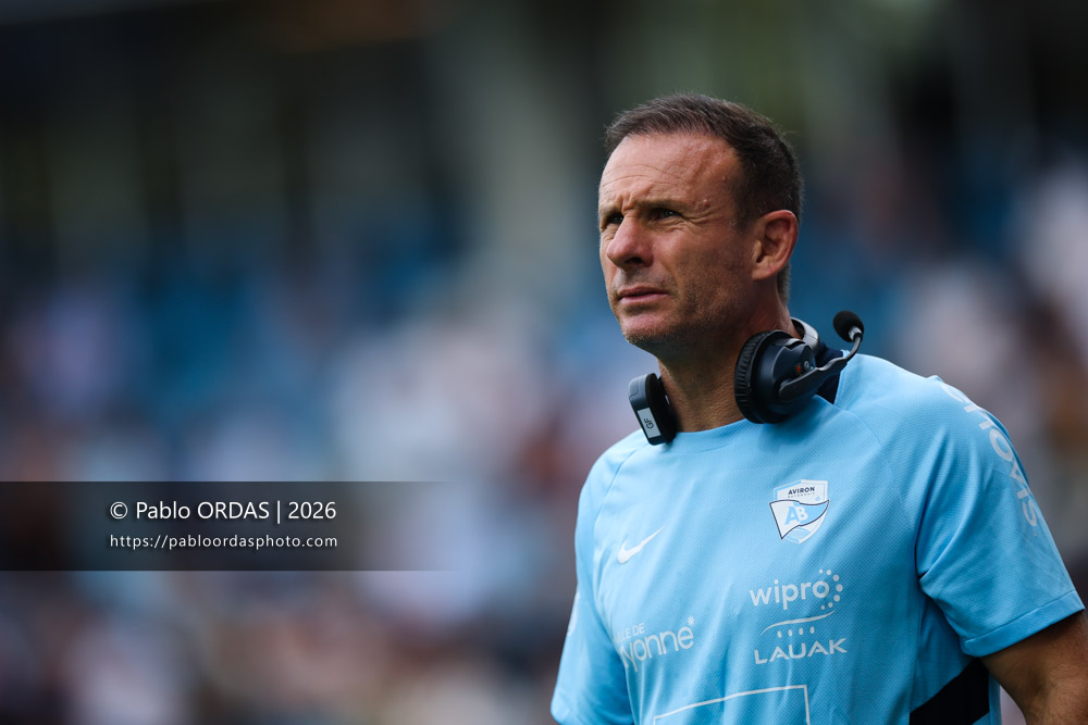 Gerard Fraser, lors du match de Top 14 entre l'Aviron bayonnais et le Stade français Paris, le 3 octobre 2026 au stade Jean Dauger de Bayonne, France (Photo Pablo ORDAS)