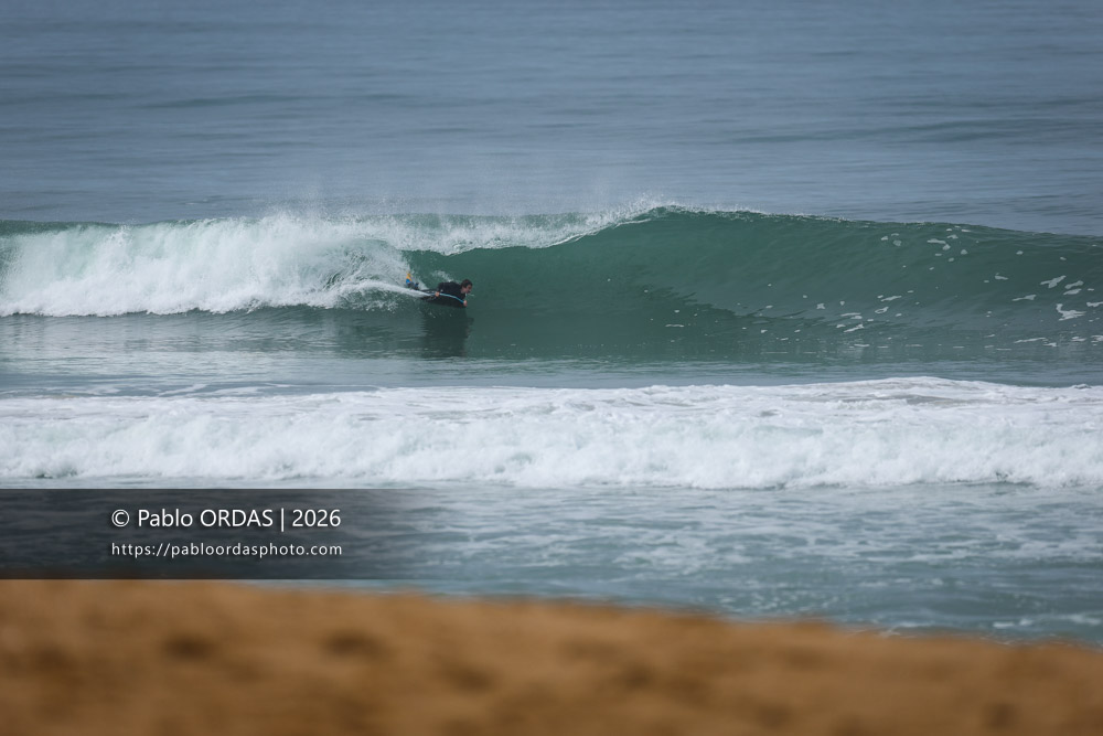 Léo Laudouard, pendant la session du 11 octobre 2026 à Anglet, France (Photo Pablo ORDAS)