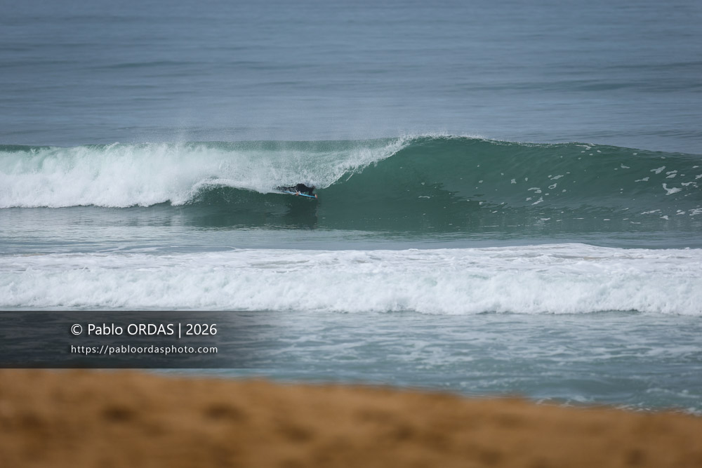 Léo Laudouard, pendant la session du 11 octobre 2026 à Anglet, France (Photo Pablo ORDAS)