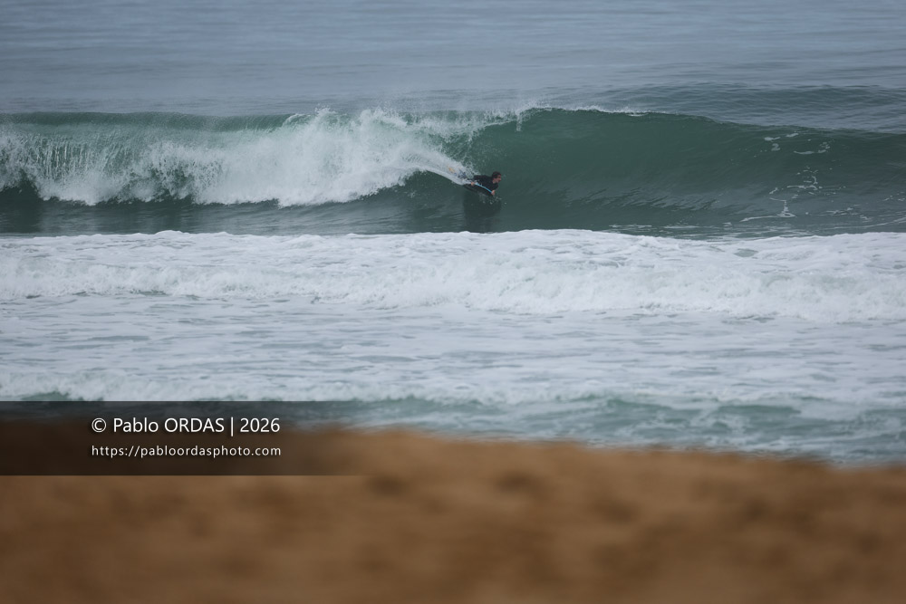 Léo Laudouard, pendant la session du 11 octobre 2026 à Anglet, France (Photo Pablo ORDAS)