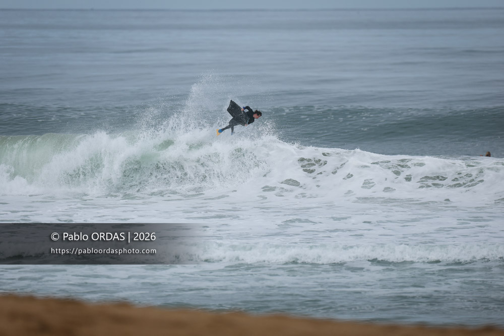 Léo Laudouard, pendant la session du 11 octobre 2026 à Anglet, France (Photo Pablo ORDAS)