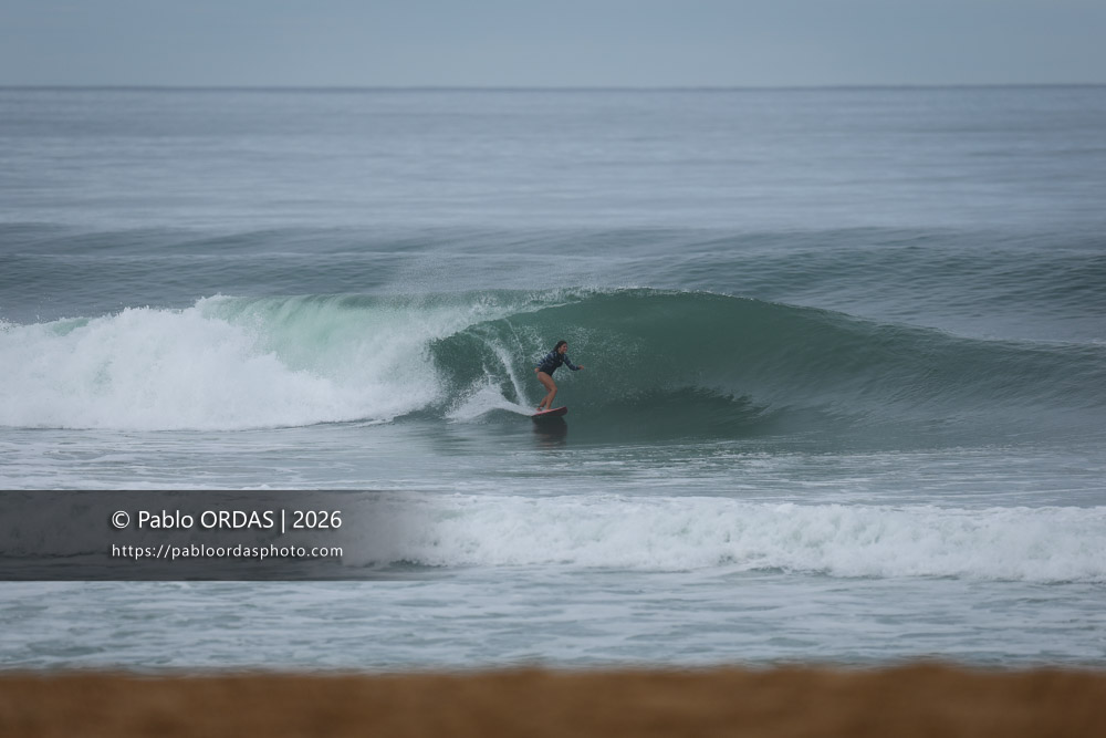 Emma Dubes, pendant la session du 11 octobre 2026 à Anglet, France (Photo Pablo ORDAS)