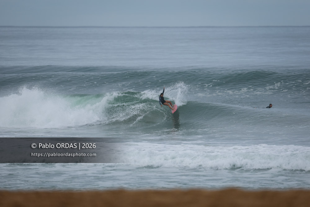 Emma Dubes, pendant la session du 11 octobre 2026 à Anglet, France (Photo Pablo ORDAS)