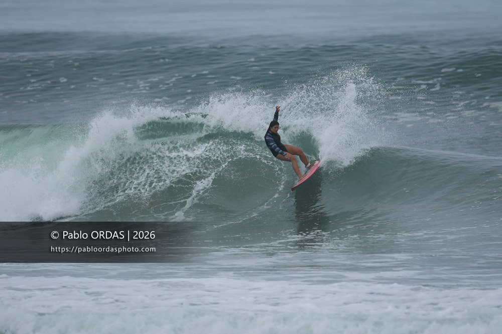 Emma Dubes, pendant la session du 11 octobre 2026 à Anglet, France (Photo Pablo ORDAS)