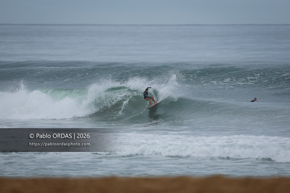 Emma Dubes, pendant la session du 11 octobre 2026 à Anglet, France (Photo Pablo ORDAS)