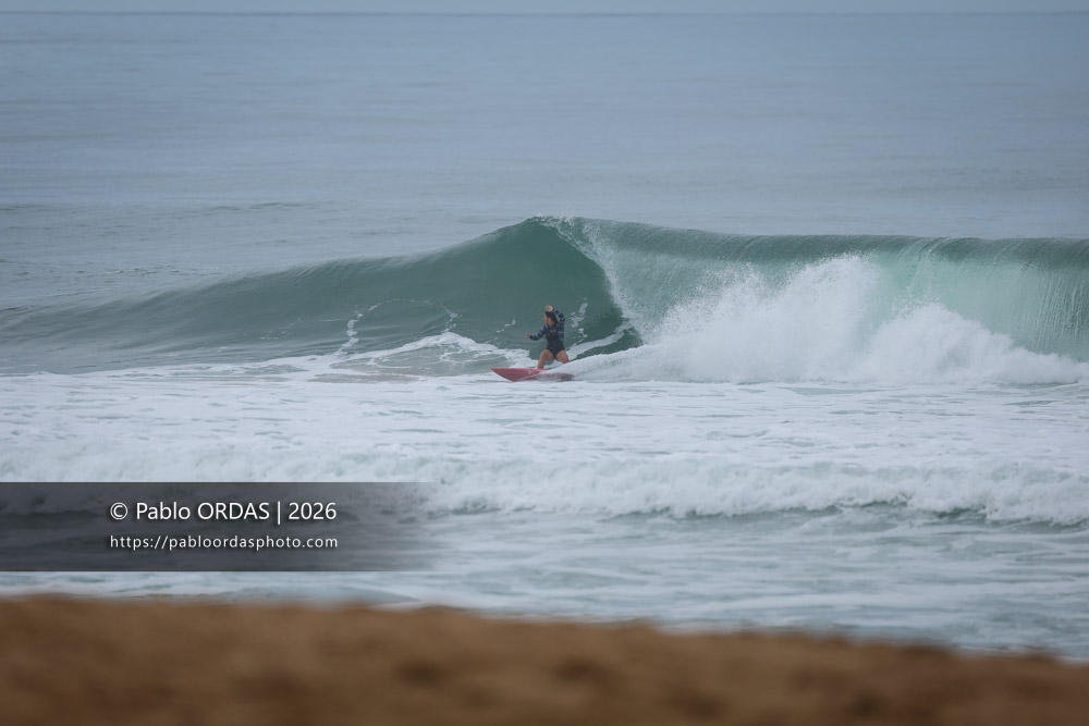 Emma Dubes, pendant la session du 11 octobre 2026 à Anglet, France (Photo Pablo ORDAS)