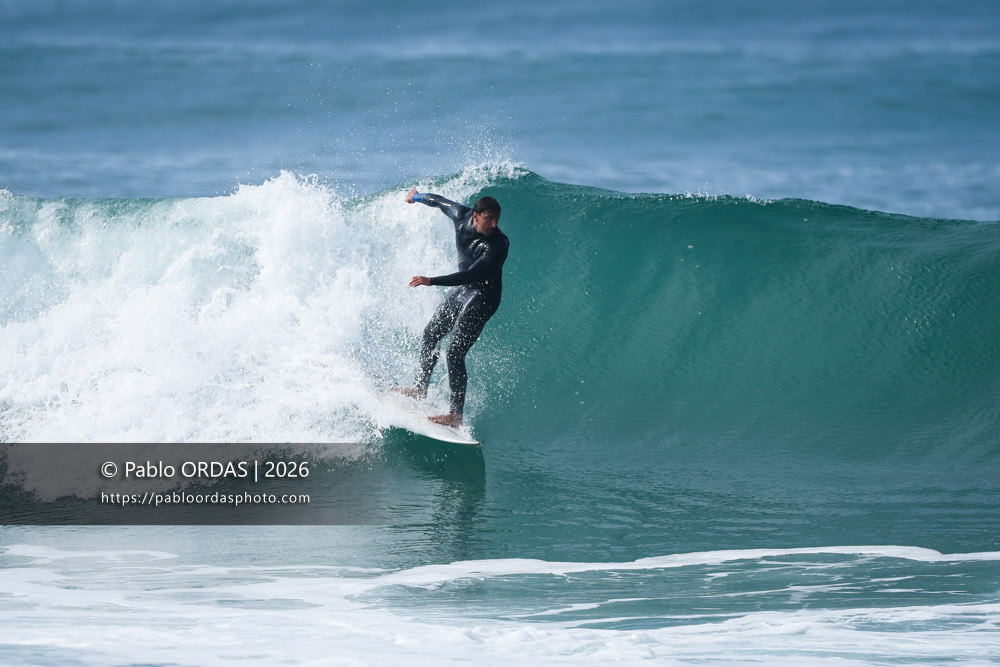 Tom Juniver, pendant la session du 11 octobre 2026 à Anglet, France (Photo Pablo ORDAS)