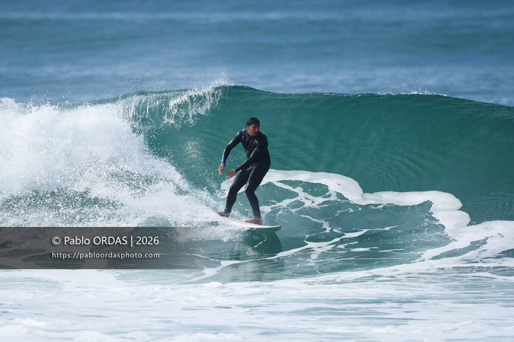 Tom Juniver, pendant la session du 11 octobre 2026 à Anglet, France (Photo Pablo ORDAS)