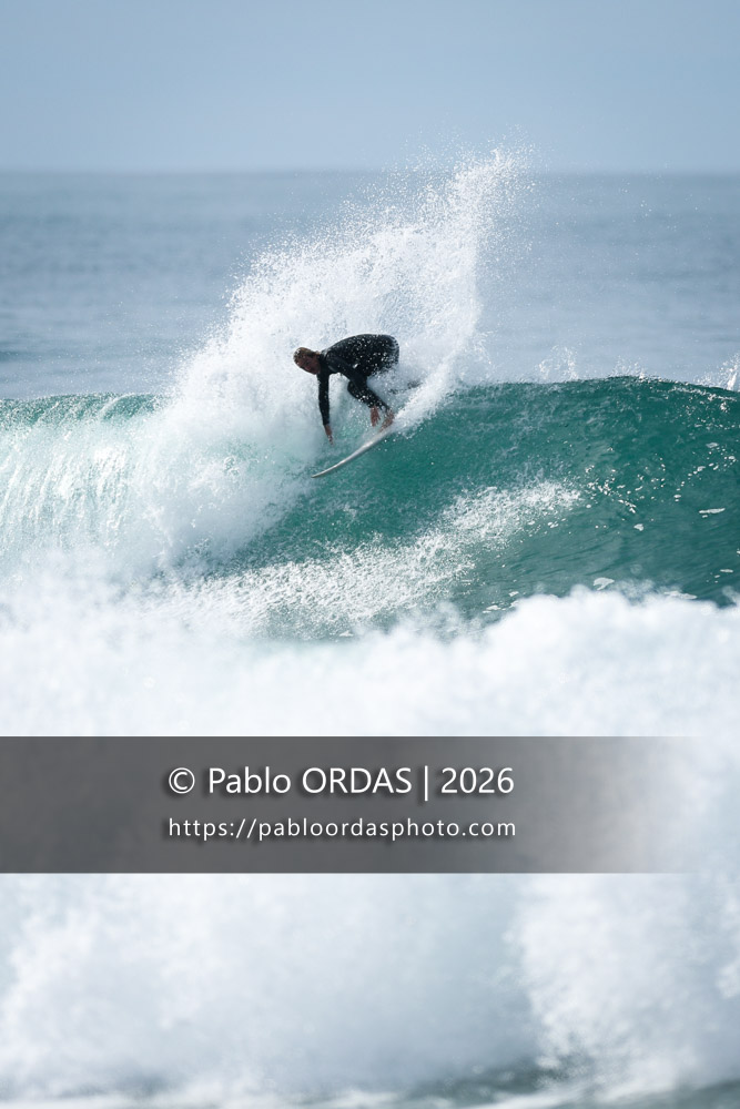 Paul Monborne, pendant la session du 11 octobre 2026 à Anglet, France (Photo Pablo ORDAS)