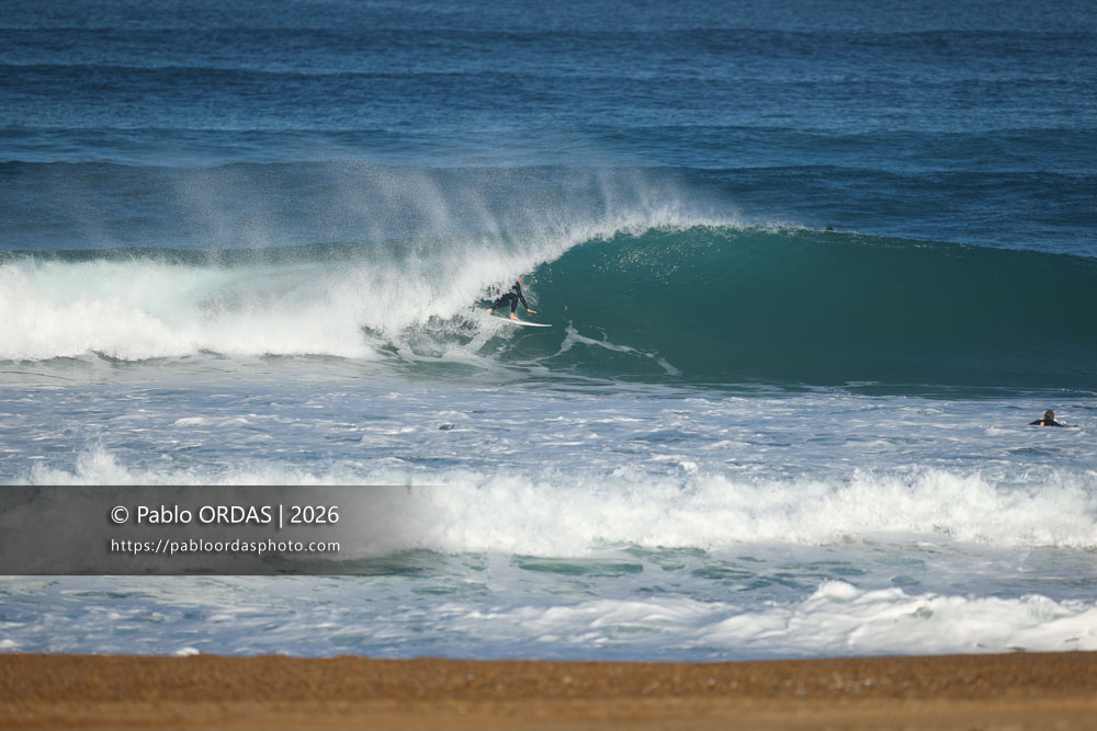 Hugo Dubosc, pendant la session du 15 octobre 2026 à Anglet, France (Photo Pablo ORDAS)