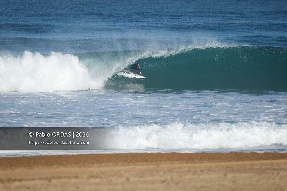 Hugo Dubosc, pendant la session du 15 octobre 2026 à Anglet, France (Photo Pablo ORDAS)