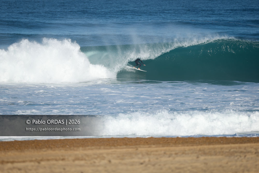 Hugo Dubosc, pendant la session du 15 octobre 2026 à Anglet, France (Photo Pablo ORDAS)