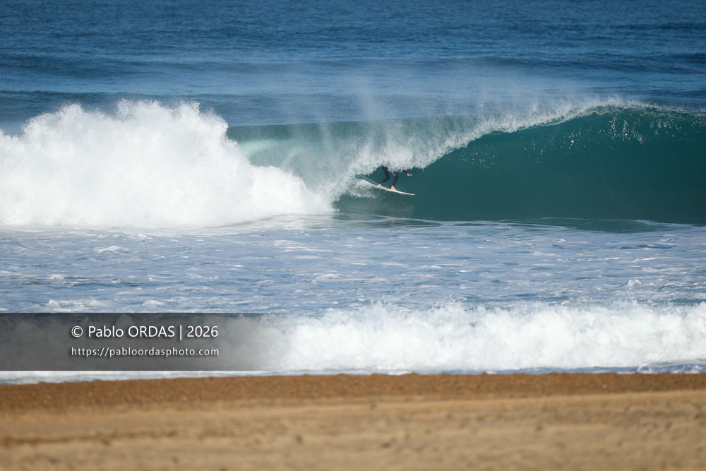 Hugo Dubosc, pendant la session du 15 octobre 2026 à Anglet, France (Photo Pablo ORDAS)