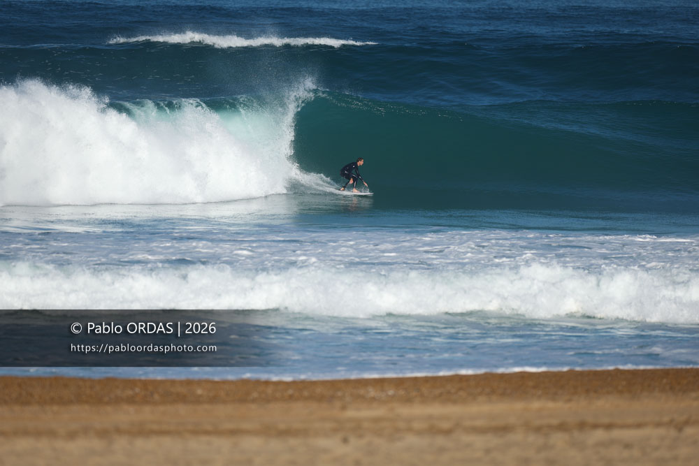Hugo Dubosc, pendant la session du 15 octobre 2026 à Anglet, France (Photo Pablo ORDAS)