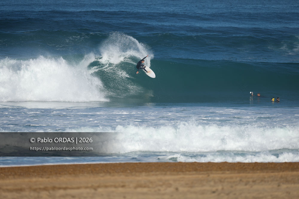 Hugo Dubosc, pendant la session du 15 octobre 2026 à Anglet, France (Photo Pablo ORDAS)