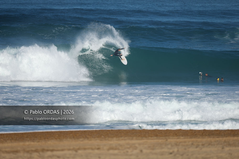 Hugo Dubosc, pendant la session du 15 octobre 2026 à Anglet, France (Photo Pablo ORDAS)