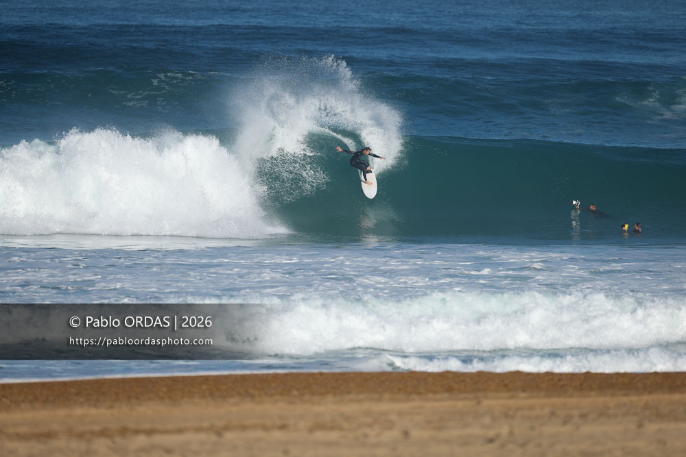 Hugo Dubosc, pendant la session du 15 octobre 2026 à Anglet, France (Photo Pablo ORDAS)