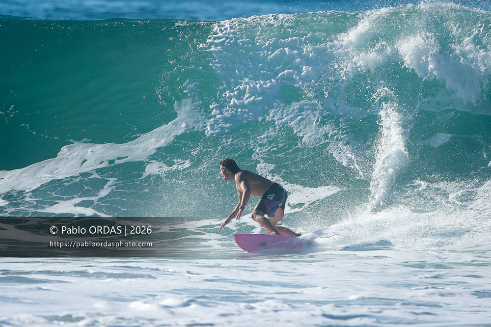 Malo Fleury, pendant la session du 15 octobre 2026 à Anglet, France (Photo Pablo ORDAS)