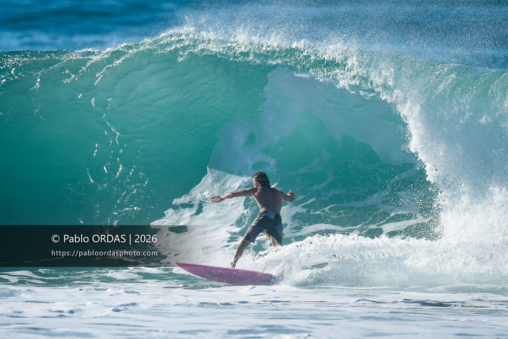 Malo Fleury, pendant la session du 15 octobre 2026 à Anglet, France (Photo Pablo ORDAS)