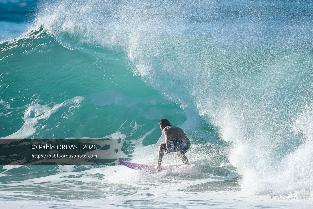 Malo Fleury, pendant la session du 15 octobre 2026 à Anglet, France (Photo Pablo ORDAS)