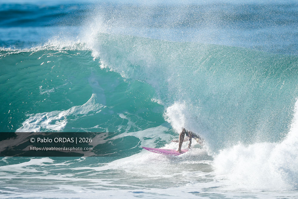 Malo Fleury, pendant la session du 15 octobre 2026 à Anglet, France (Photo Pablo ORDAS)