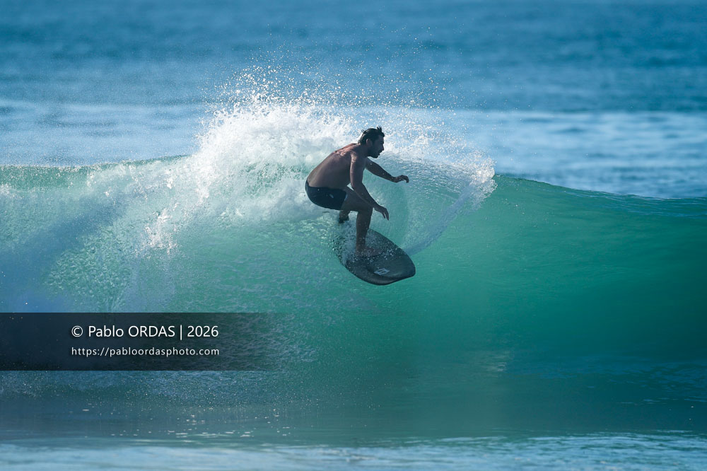 Lucas Espil, pendant la session du 15 octobre 2026 à Anglet, France (Photo Pablo ORDAS)