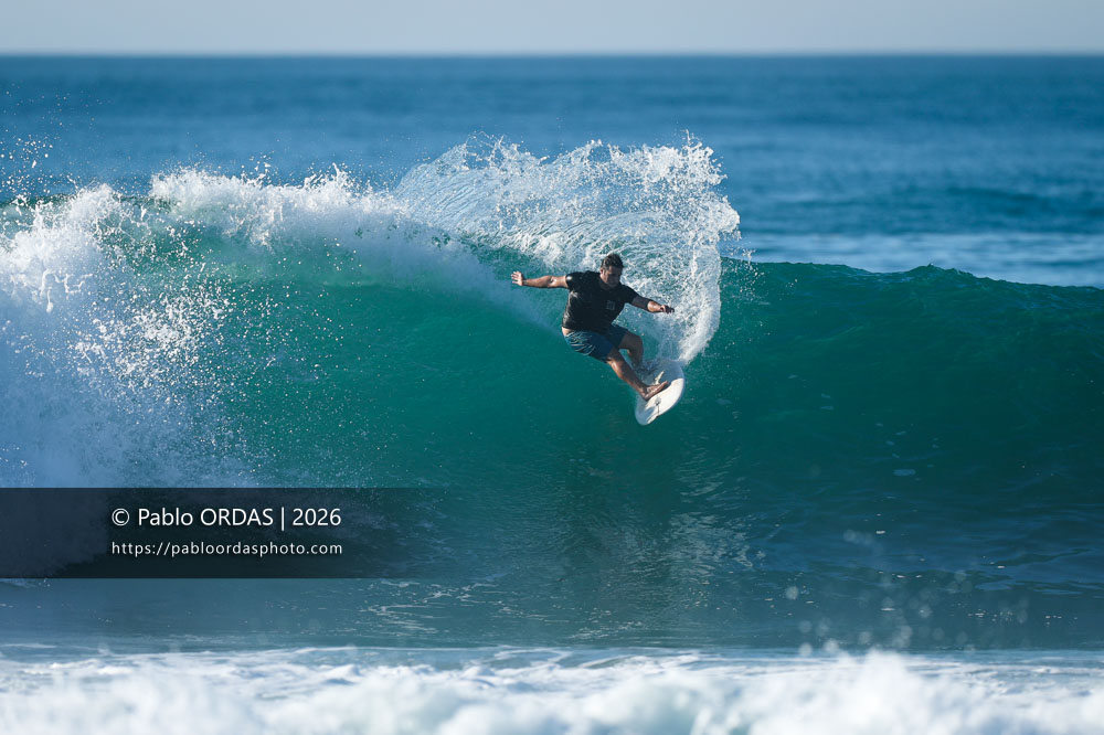 Mateo Clemente, pendant la session du 15 octobre 2026 à Anglet, France (Photo Pablo ORDAS)