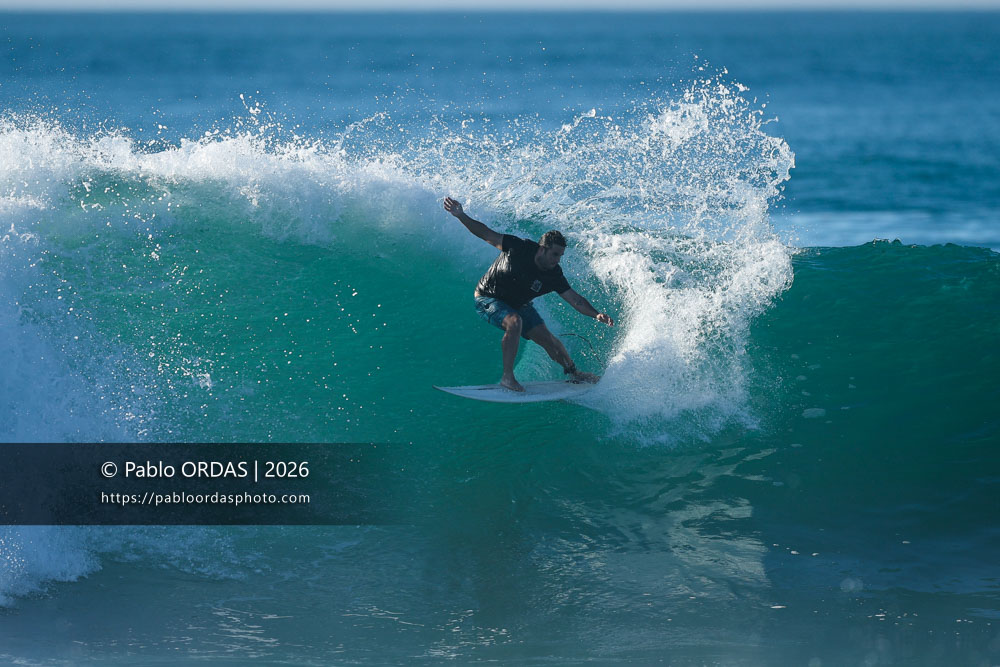 Mateo Clemente, pendant la session du 15 octobre 2026 à Anglet, France (Photo Pablo ORDAS)