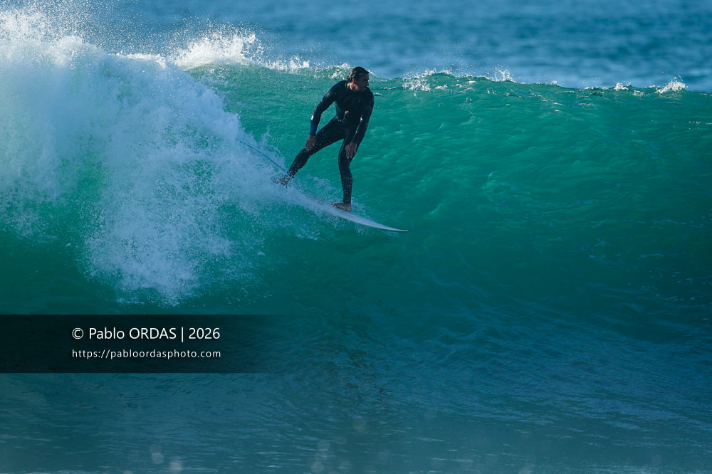 Tom Juniver, pendant la session du 15 octobre 2026 à Anglet, France (Photo Pablo ORDAS)