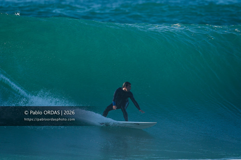 Tom Juniver, pendant la session du 15 octobre 2026 à Anglet, France (Photo Pablo ORDAS)