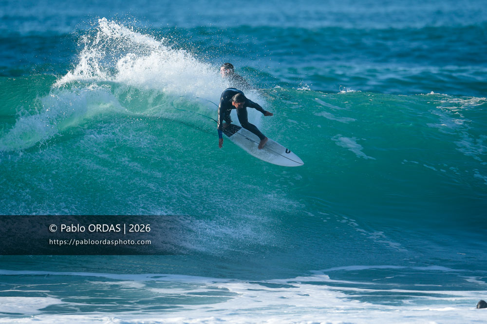 Tom Juniver, pendant la session du 15 octobre 2026 à Anglet, France (Photo Pablo ORDAS)