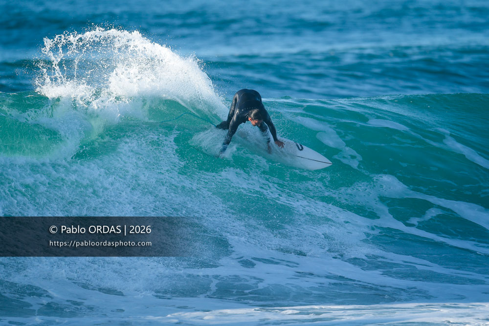 Tom Juniver, pendant la session du 15 octobre 2026 à Anglet, France (Photo Pablo ORDAS)