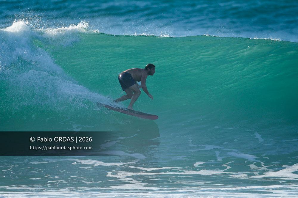 Lucas Espil, pendant la session du 15 octobre 2026 à Anglet, France (Photo Pablo ORDAS)