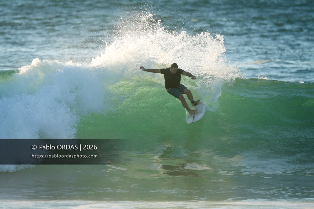 Mateo Clemente, pendant la session du 15 octobre 2026 à Anglet, France (Photo Pablo ORDAS)